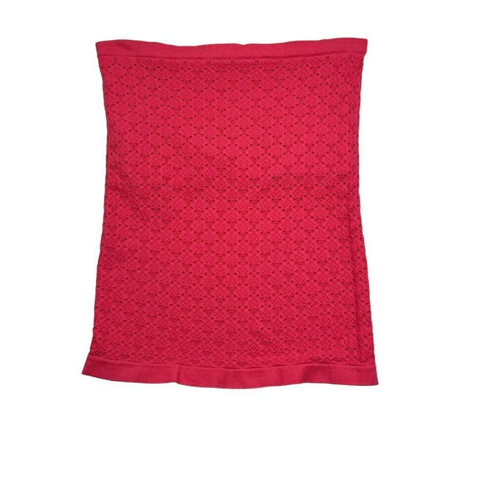Selena Gomez Dream Out Loud Coral Textured/Eyelet Tube Top Women's Size XL